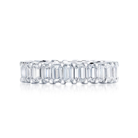 Emerald Cut Diamond Band