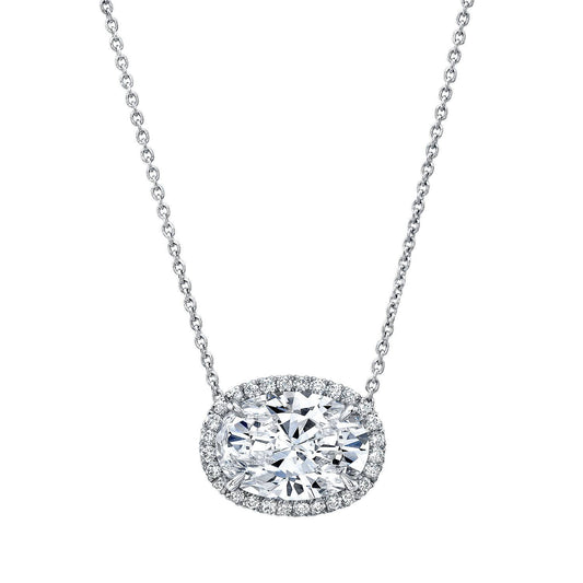 Oval Diamond Necklace