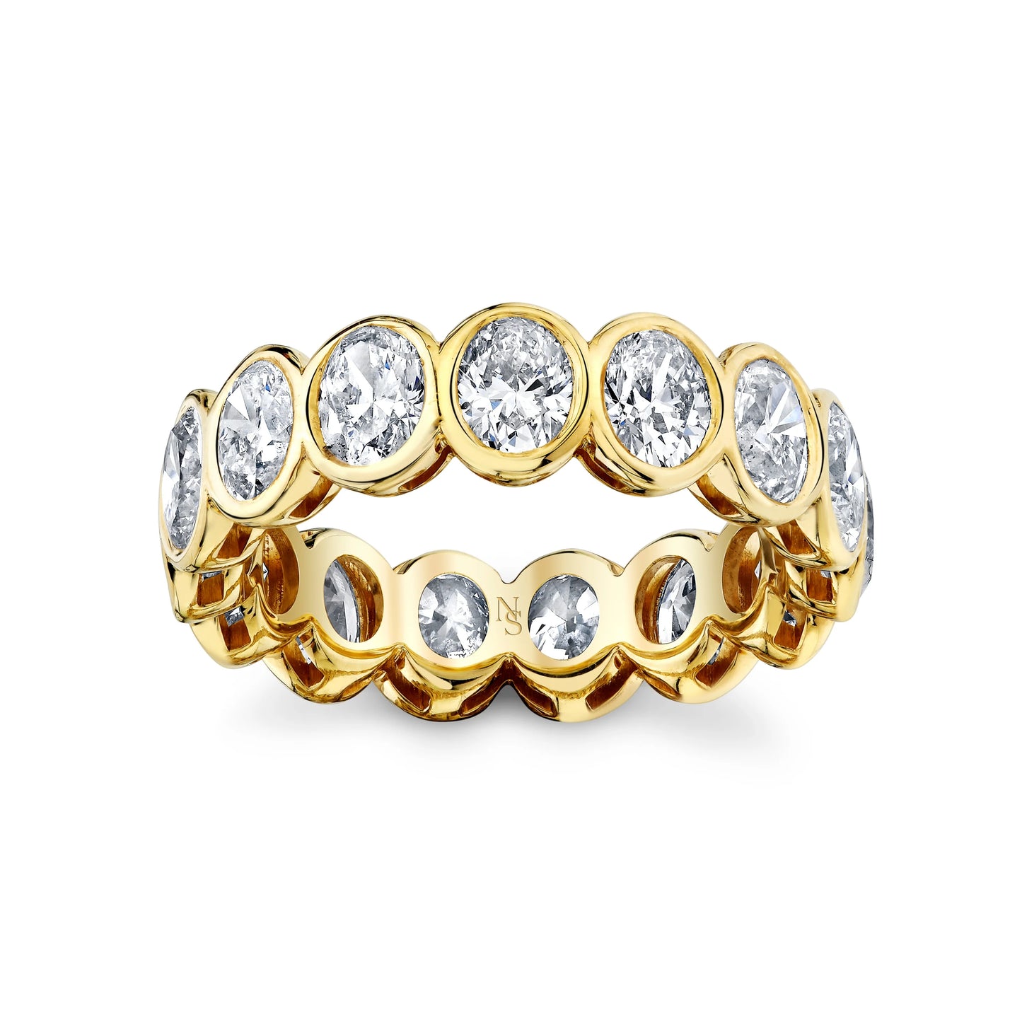 Bezel Set Oval Eternity Ring