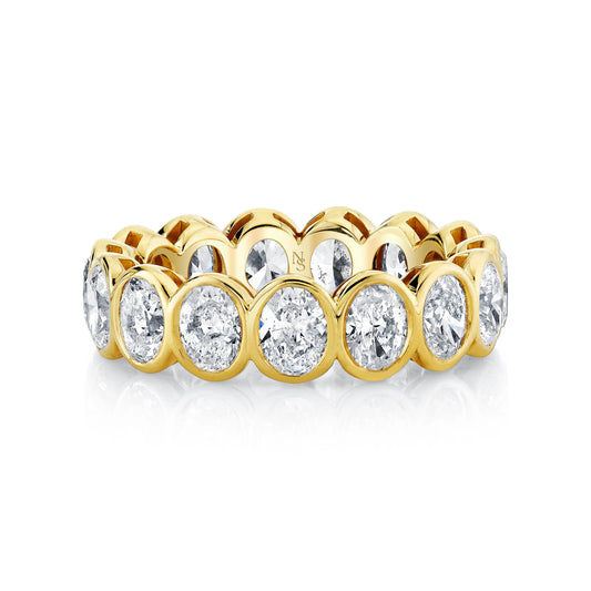 Bezel Set Oval Eternity Ring