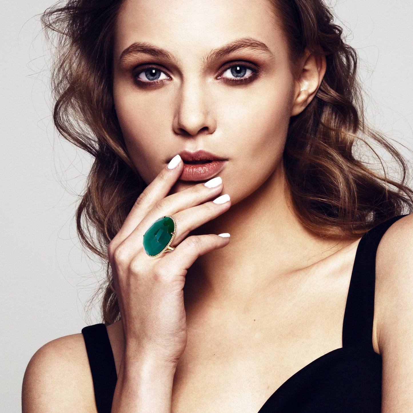 Green Agate Ring