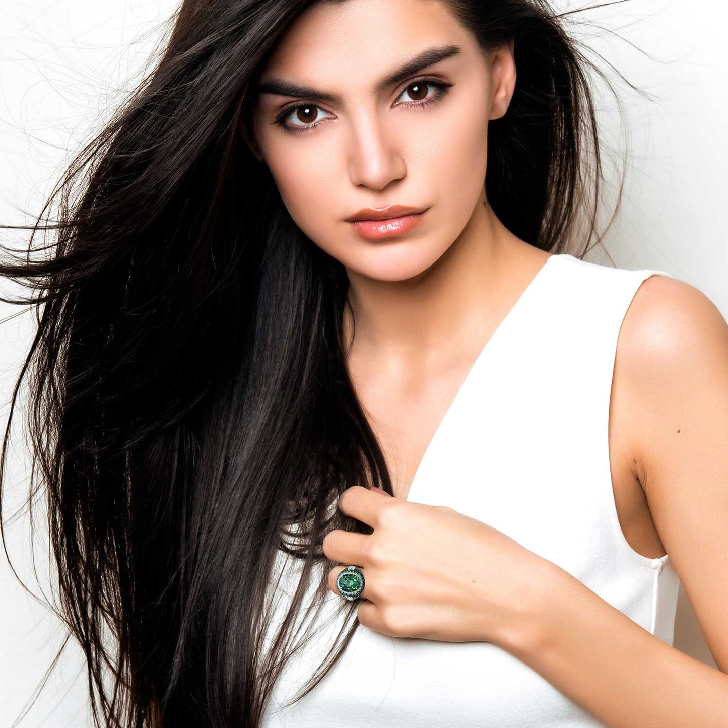 Magnificent Tourmaline Diamond Ring