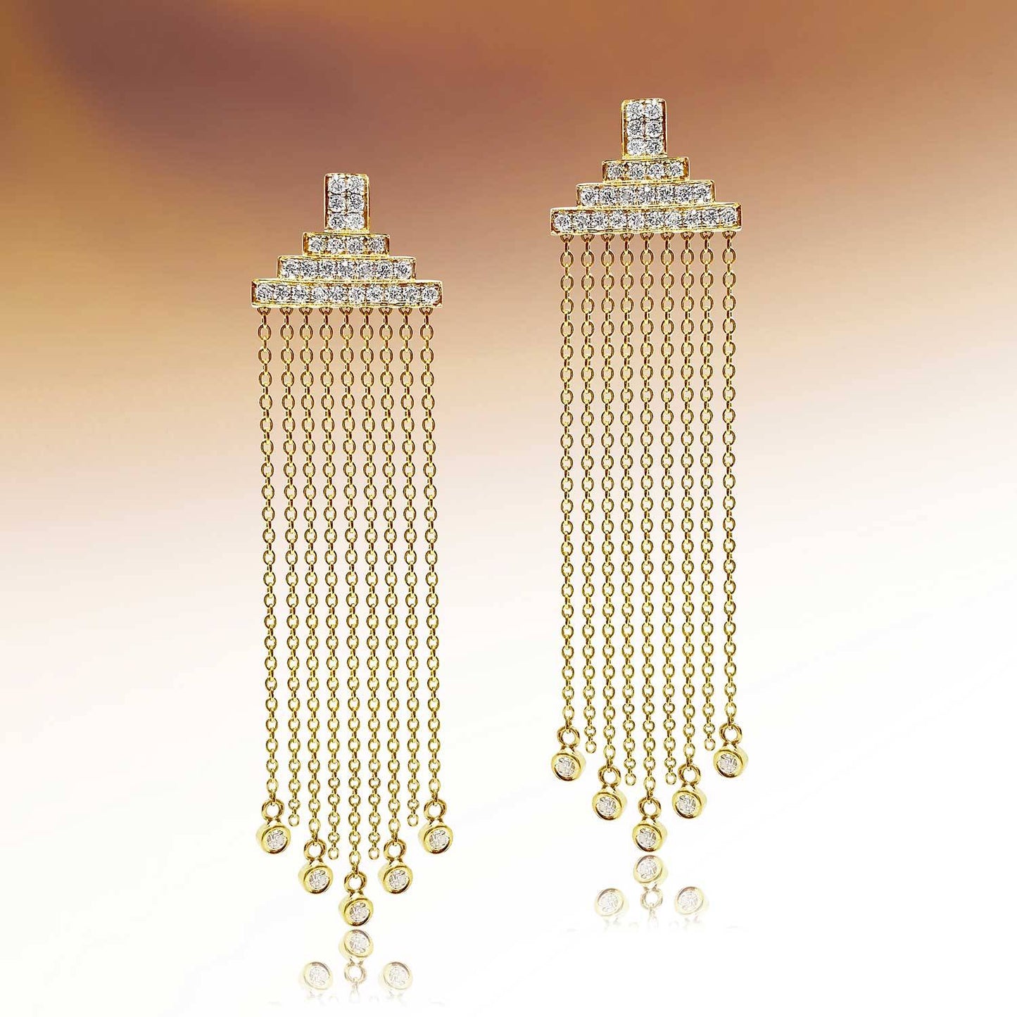 Diamond Fringe Earrings