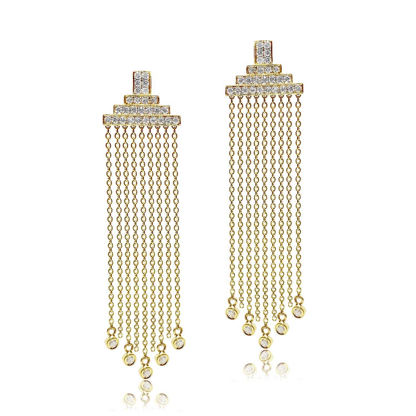 Diamond Fringe Earrings