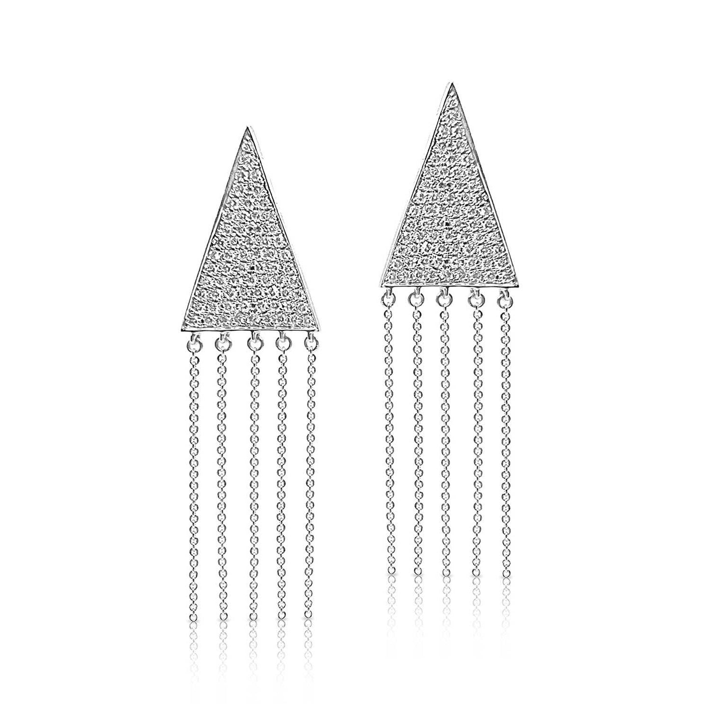 Diamond Triangle Earrings