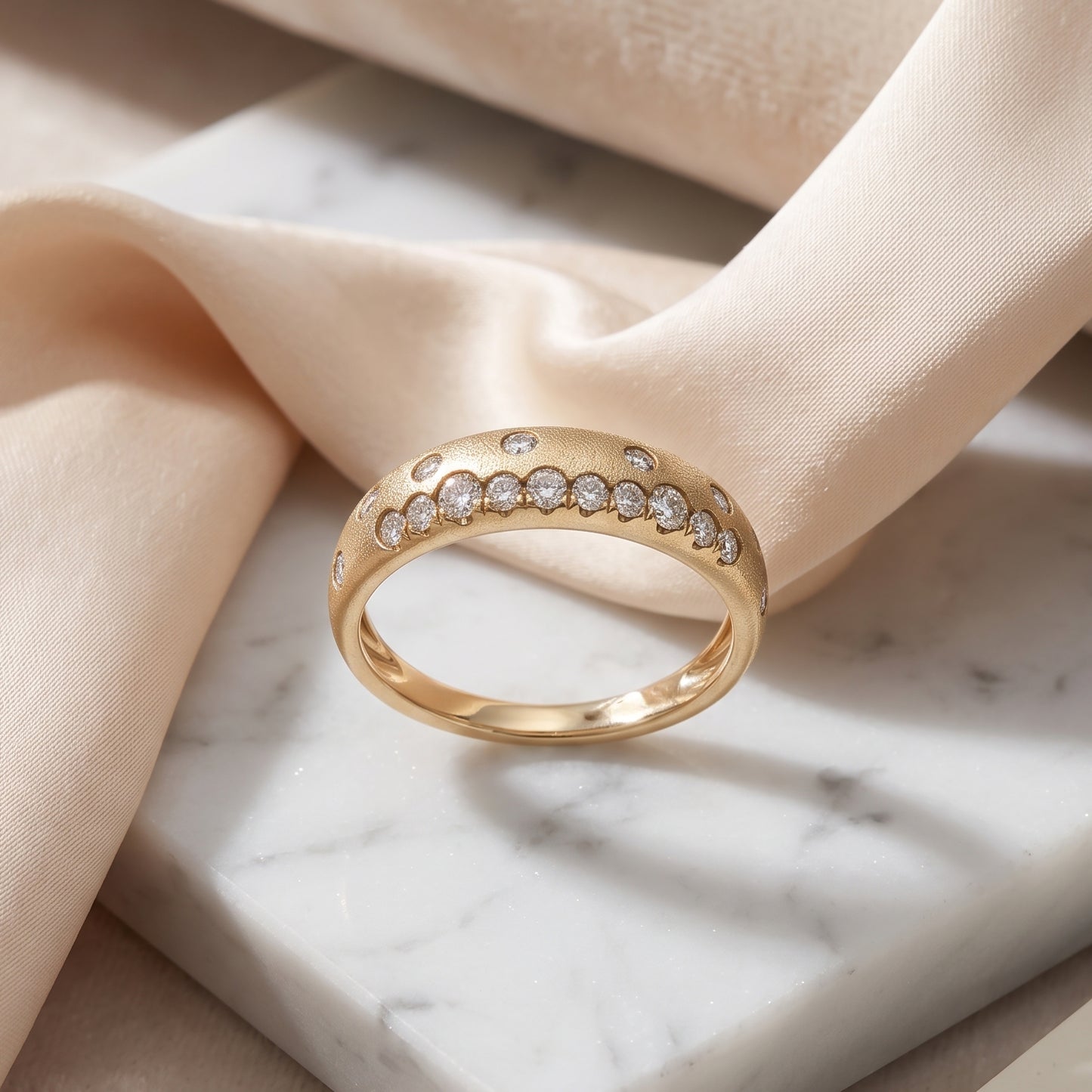 Lucent's Diamond Radiance Ring In Yellow Gold