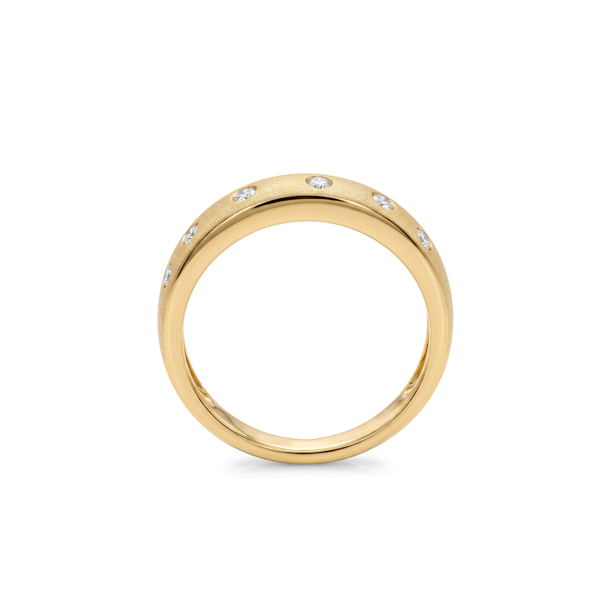 Lucent's Diamond Radiance Ring In Yellow Gold
