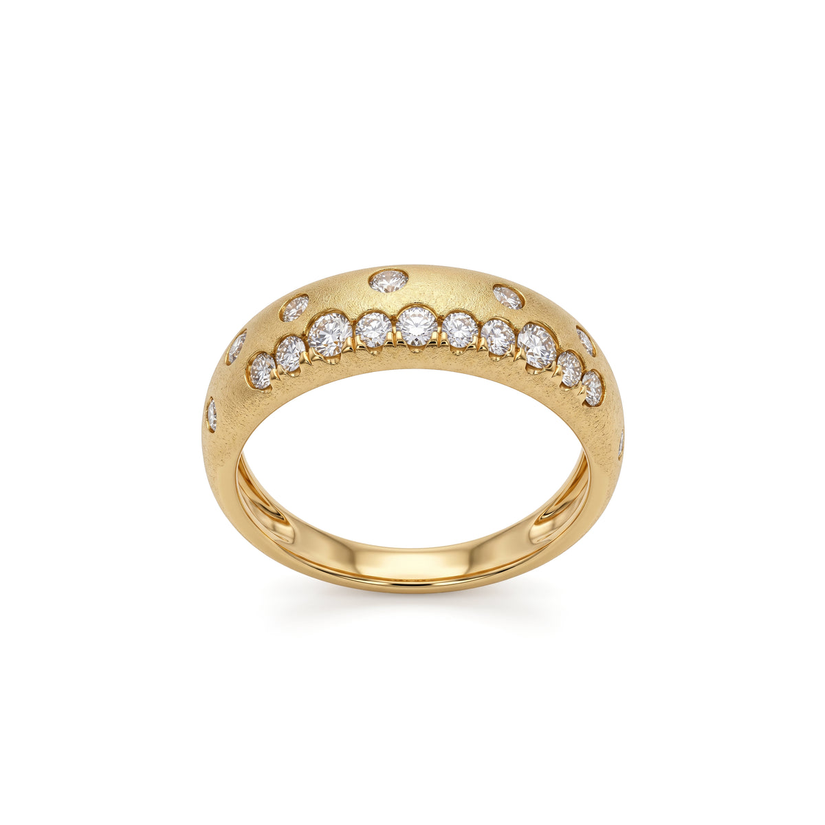 Lucent's Diamond Radiance Ring In Yellow Gold
