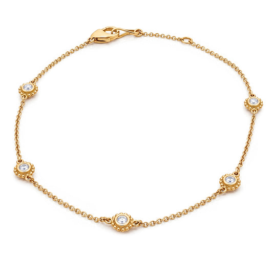 Ethera Diamond Bracelet in Yellow Gold