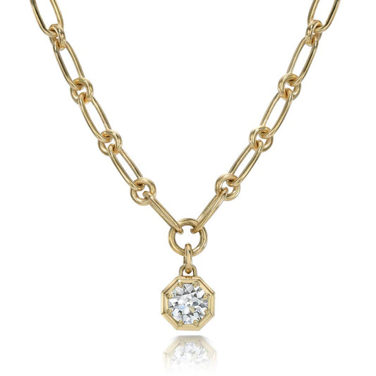 18k yellow gold "Lola" Necklace with Diamond