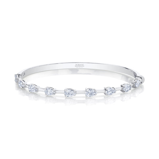 Elegance Pear Diamond Bangle