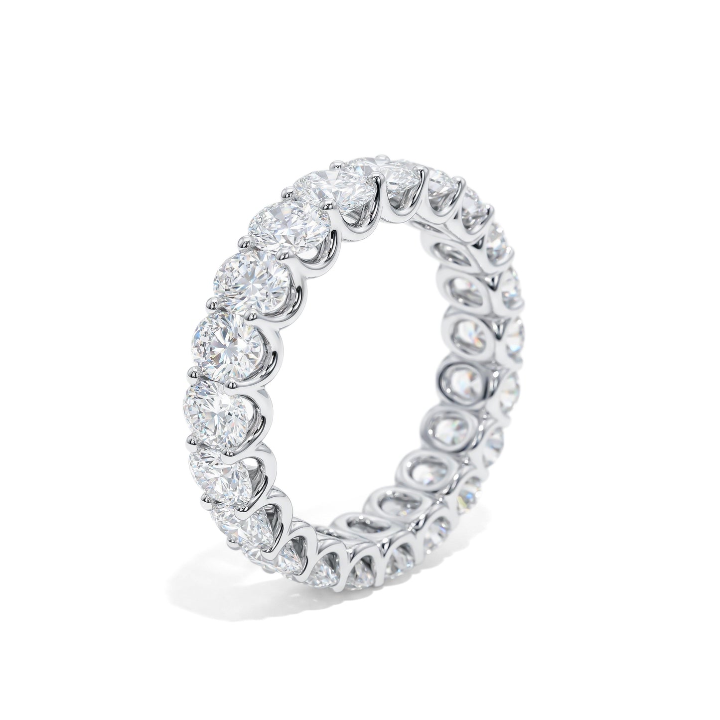 Oval Diamond Eternity Band-    Quietly Bold, Endlessly Brilliant!