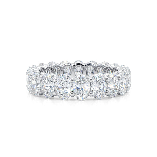 Oval Diamond Eternity Band-    Quietly Bold, Endlessly Brilliant!