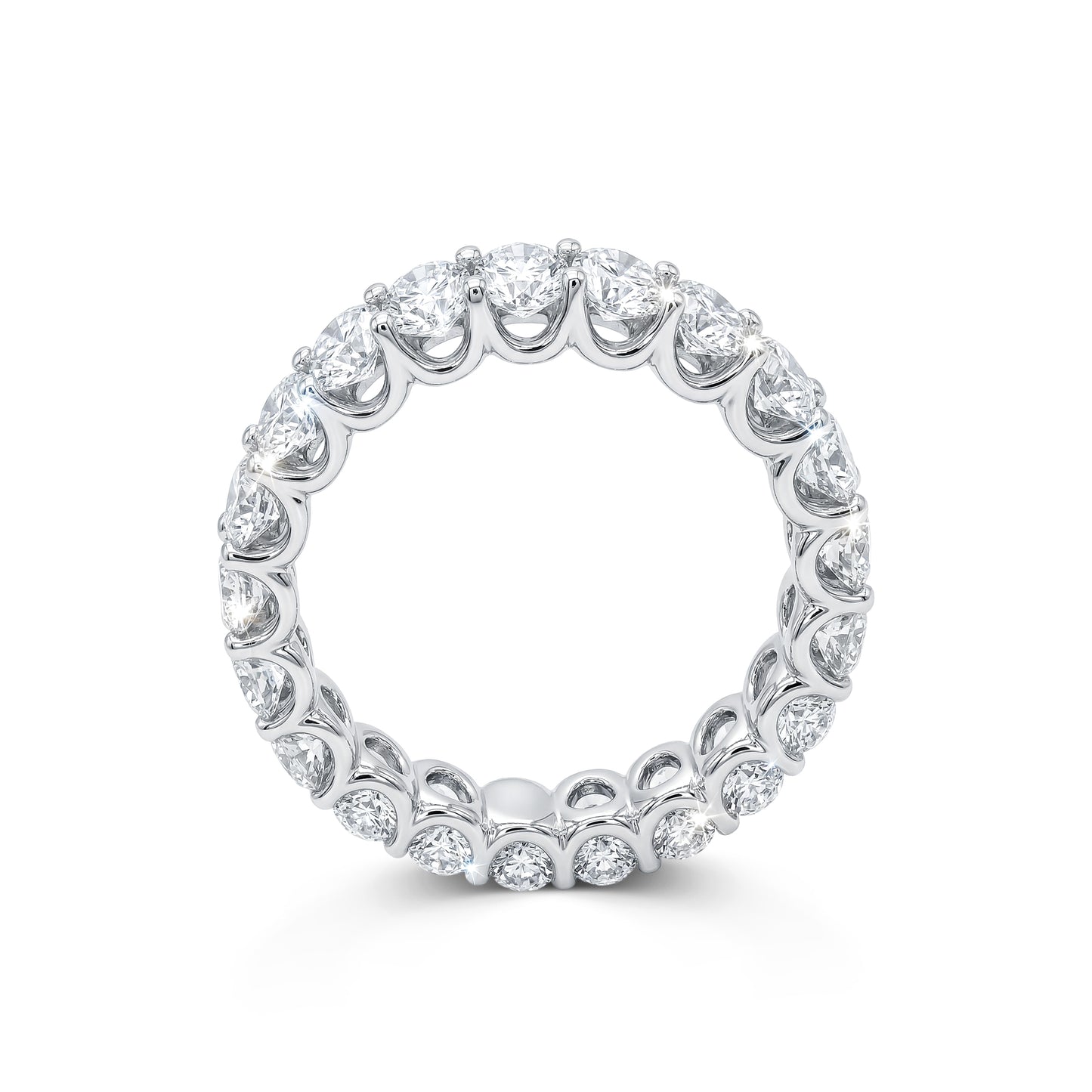 Oval Diamond Eternity Band-    Quietly Bold, Endlessly Brilliant!
