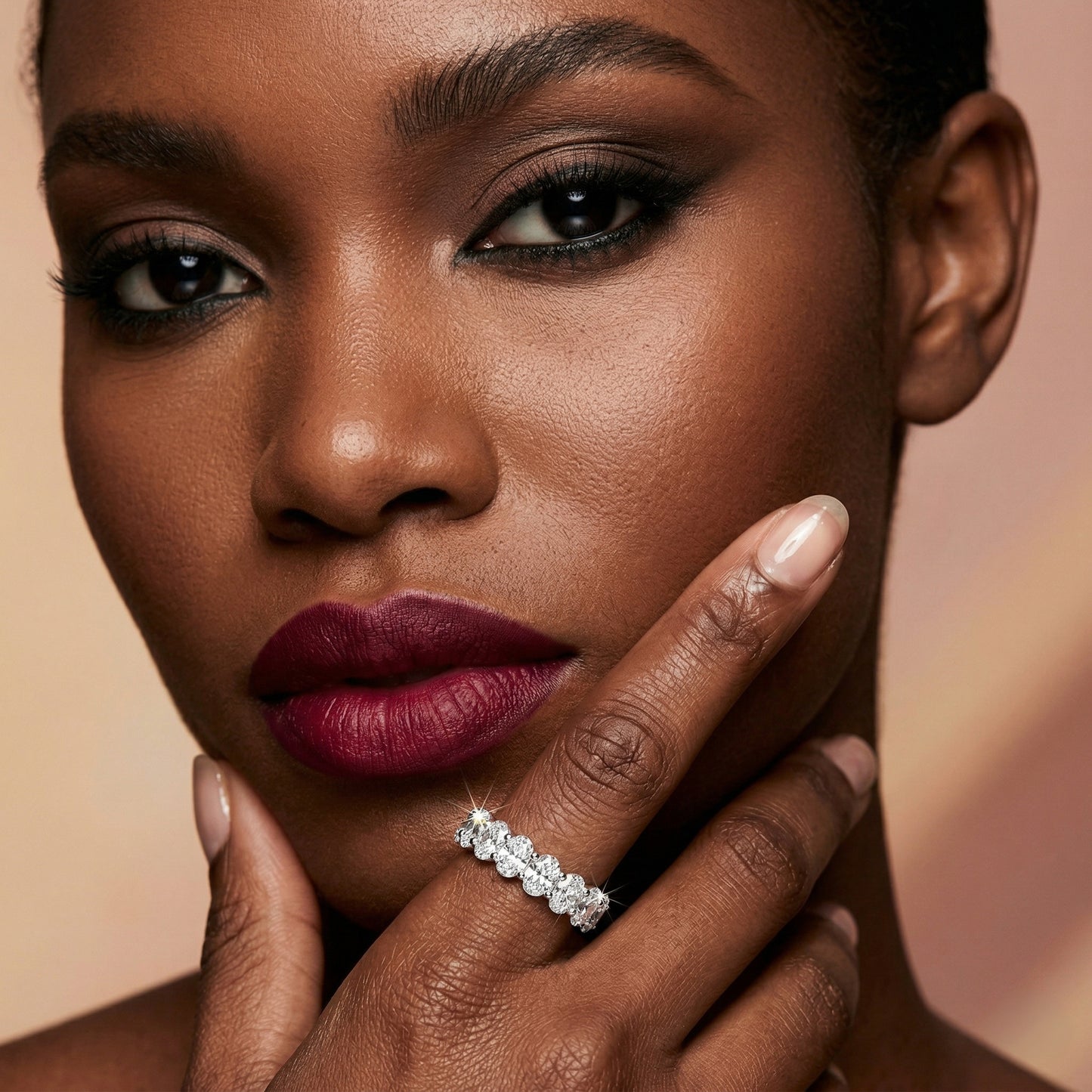 Oval Diamond Eternity Band-    Quietly Bold, Endlessly Brilliant!