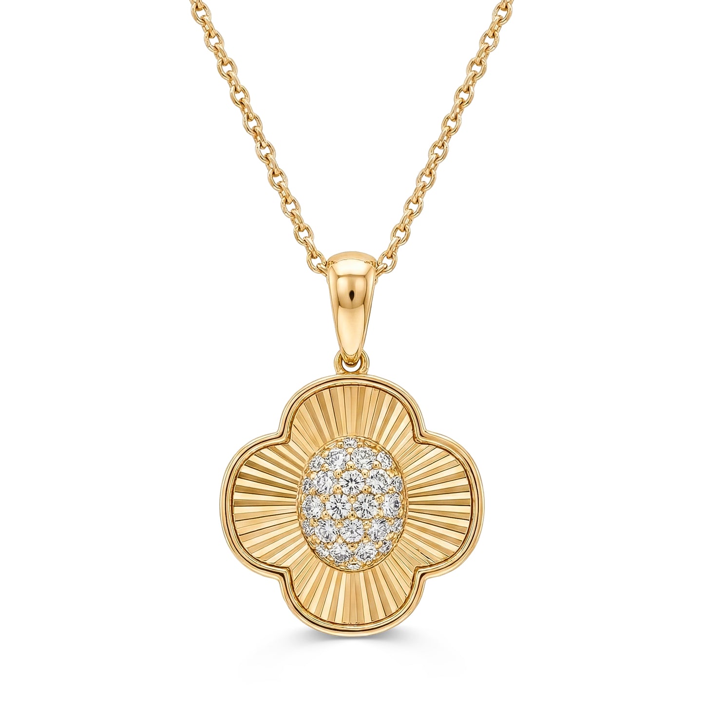 Helios Diamond Gold Pendant
