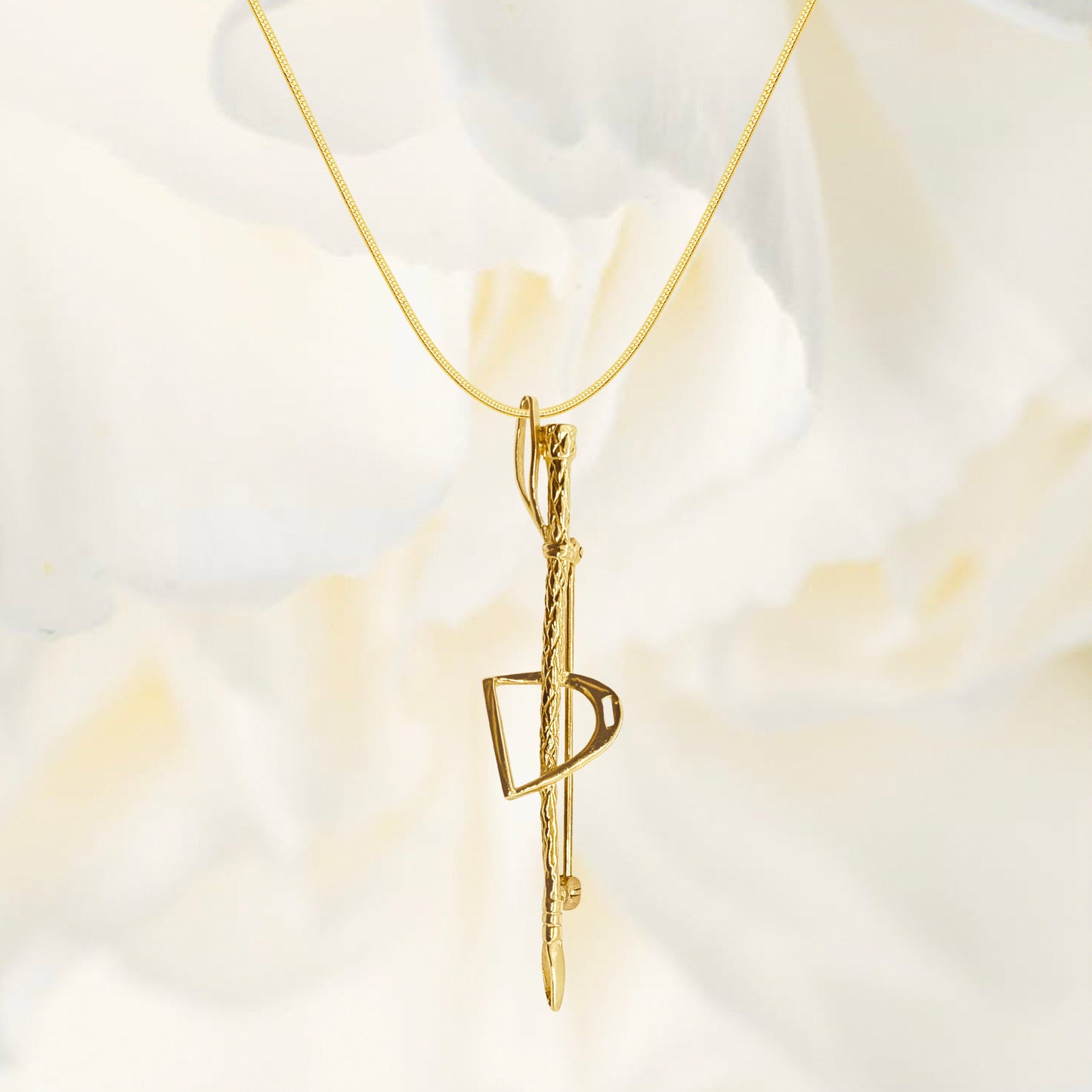 Riding crop in Stirrup