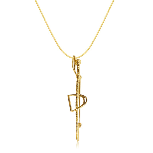 Riding crop in Stirrup