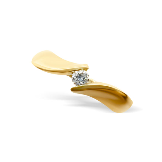 Petite Gold Diamond Ring