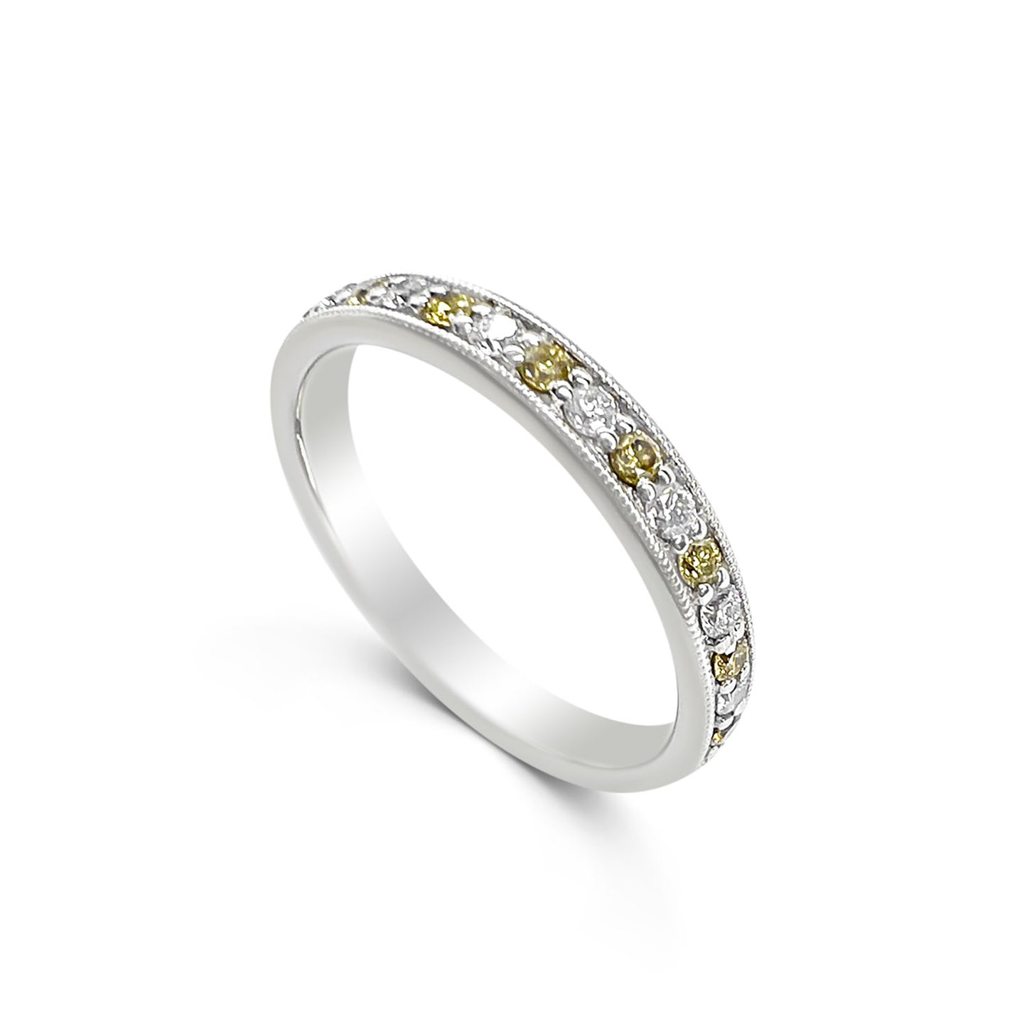 Yellow Diamond Eternity Band