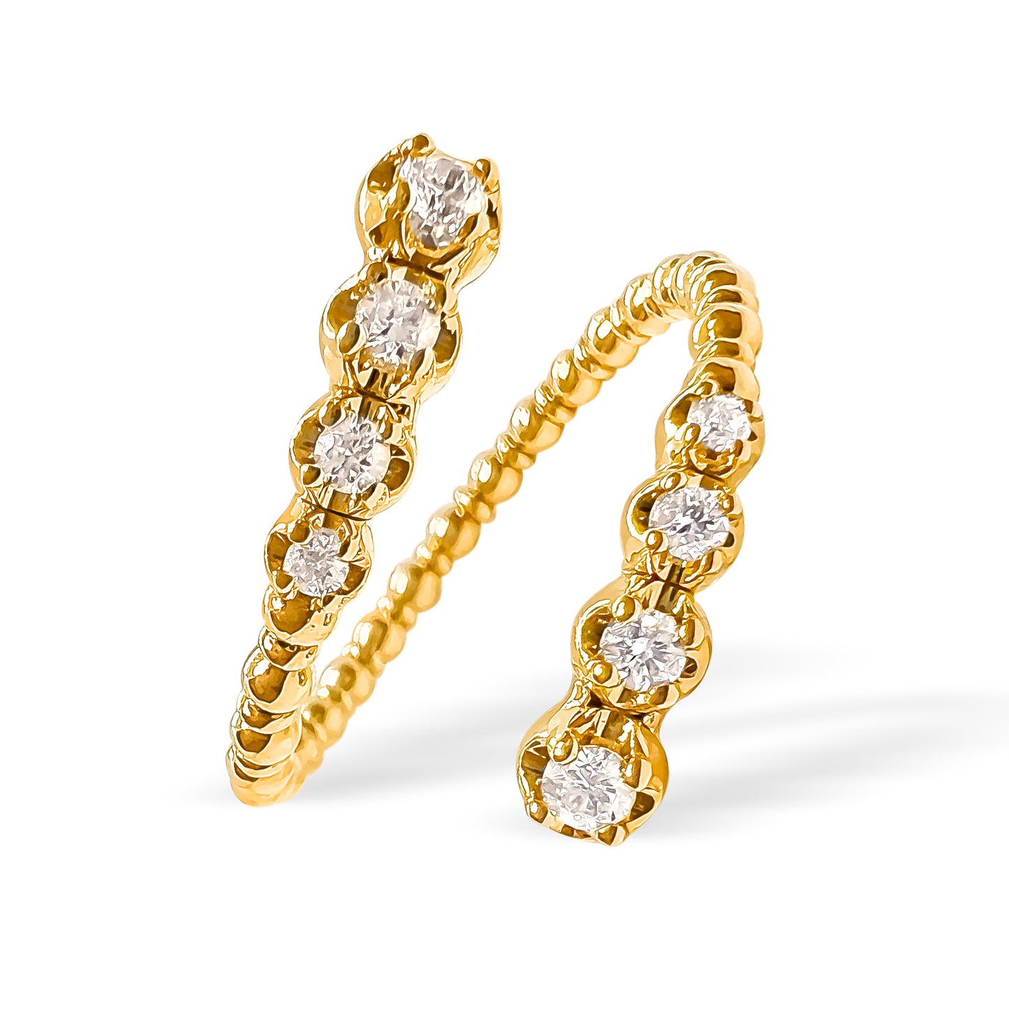 14k Flexible Diamond Ring