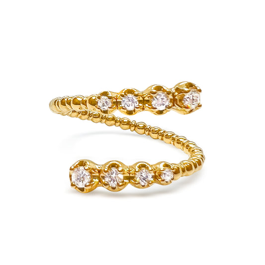 14k Flexible Diamond Ring