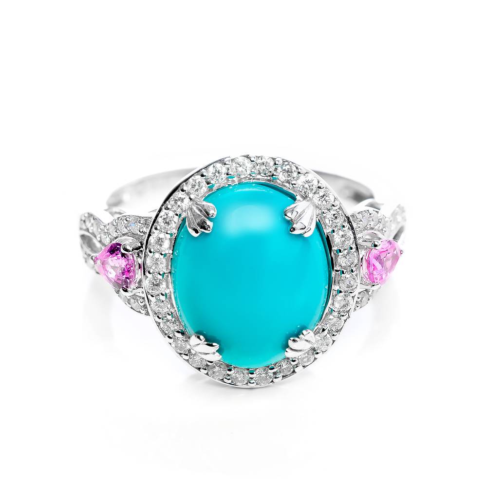 Turquoise Diamond Ring