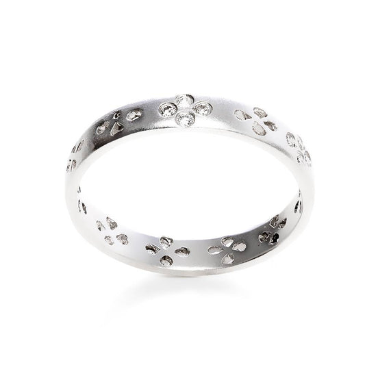 Stackable Floral Punch Ring