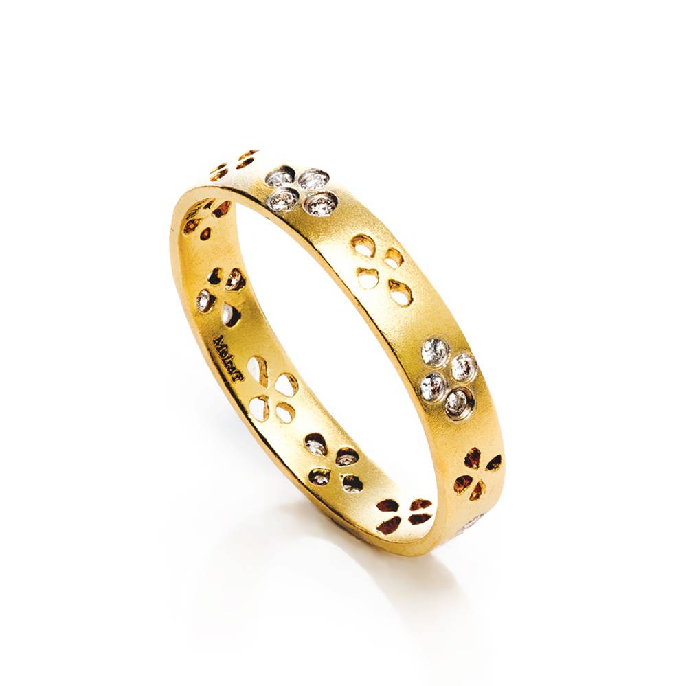 Stackable Floral Punch Ring