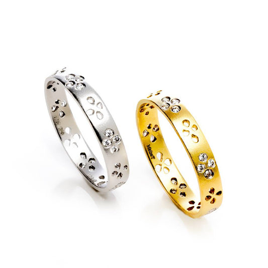 Stackable Floral Punch Ring