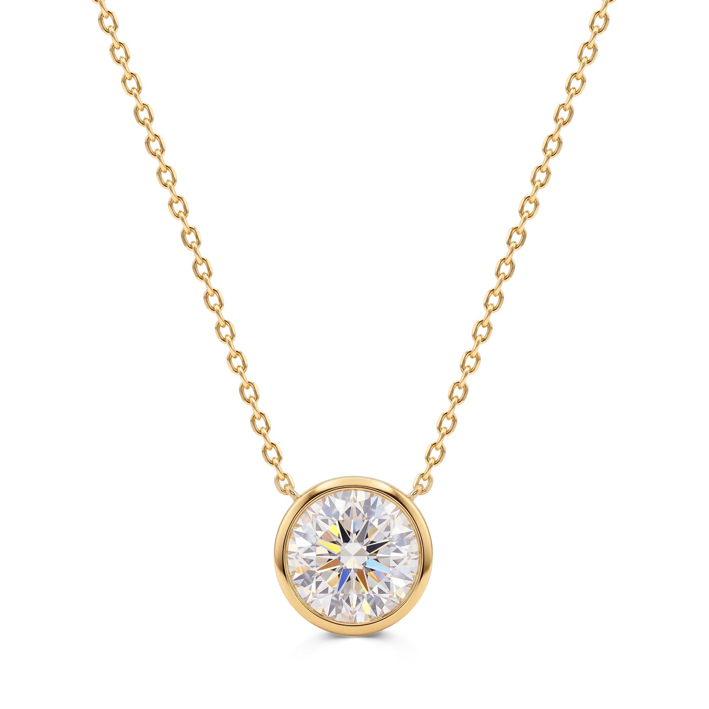 Round Brilliant Lab Grown Diamond Necklace