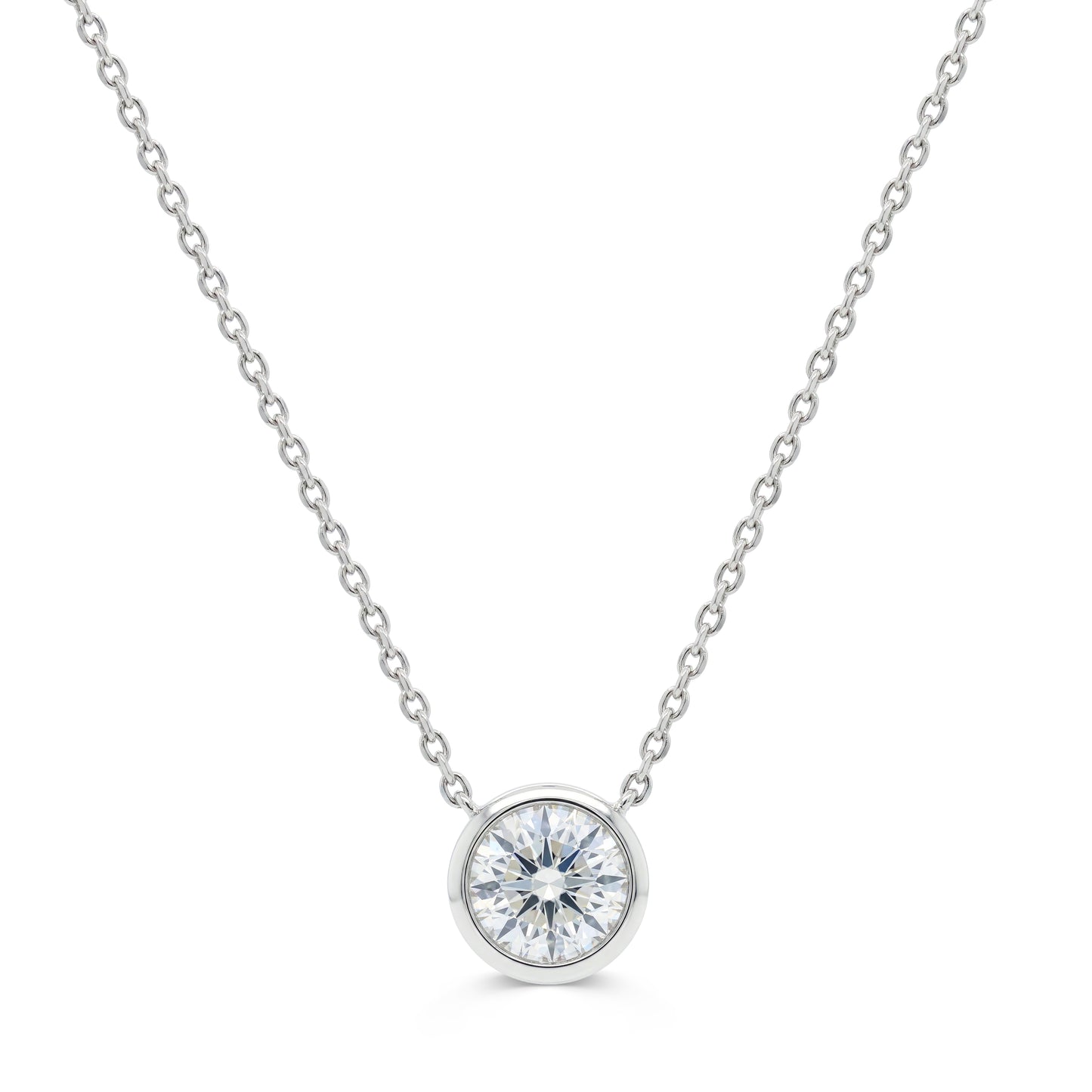 Round Brilliant Lab Grown Diamond Necklace
