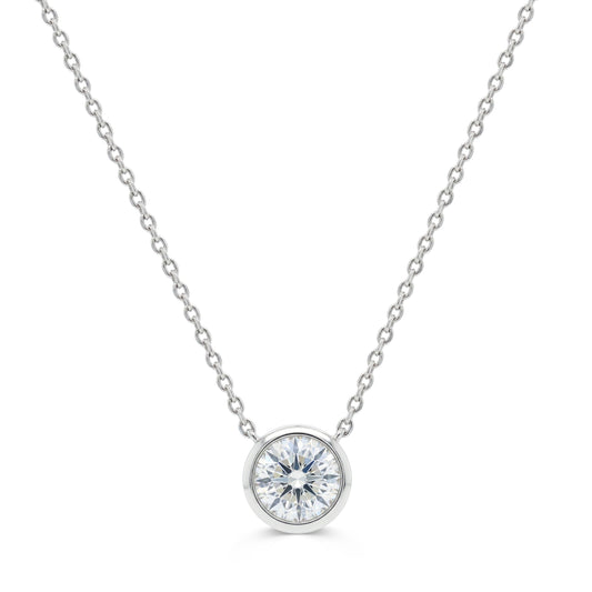 Round Brilliant Lab Grown Diamond Necklace