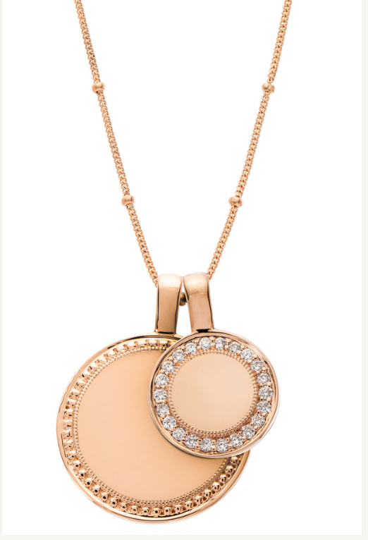 Large Round Pendent - Yellow Gold