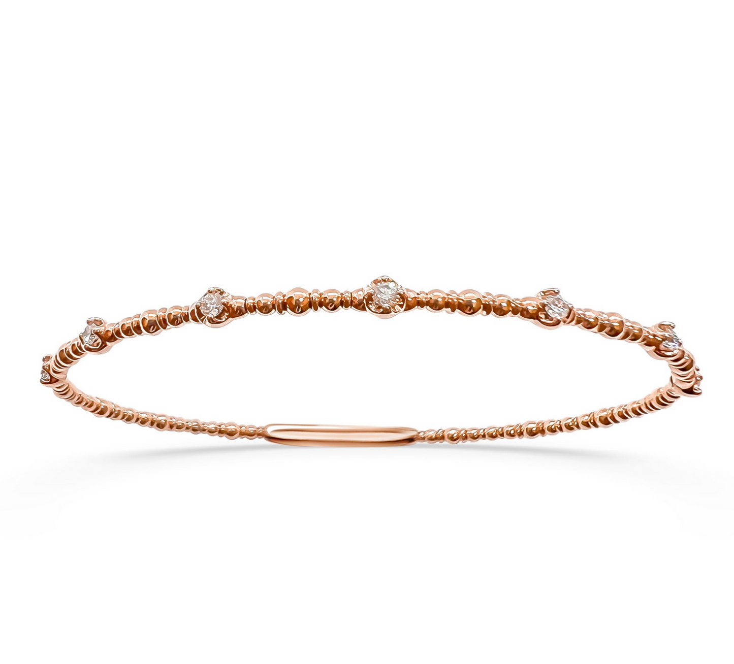 Siete Diamond Flexible Bangle