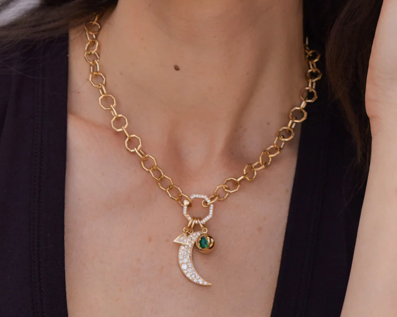 Cressida Moon Pendant