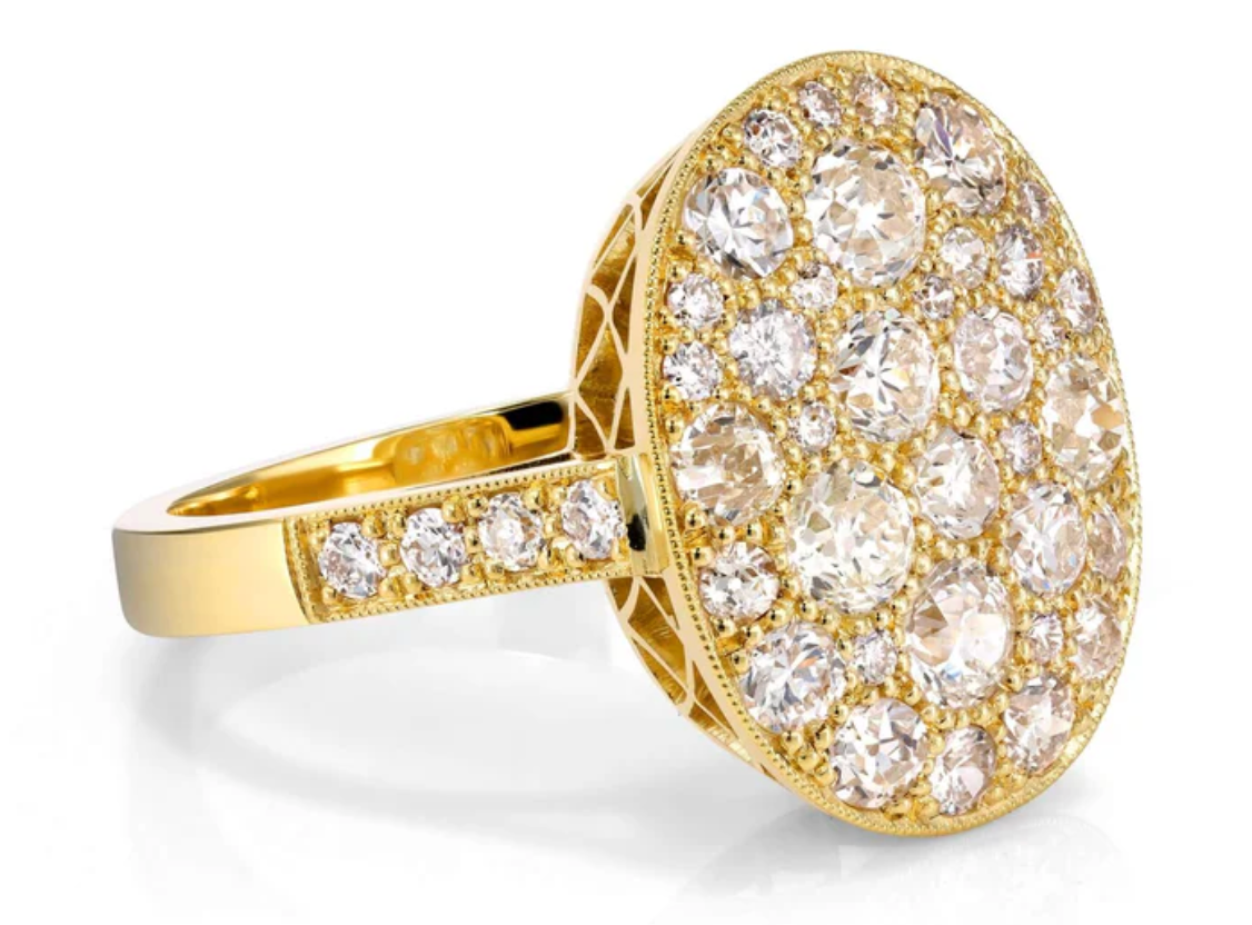 Cobblestone Diamond ring