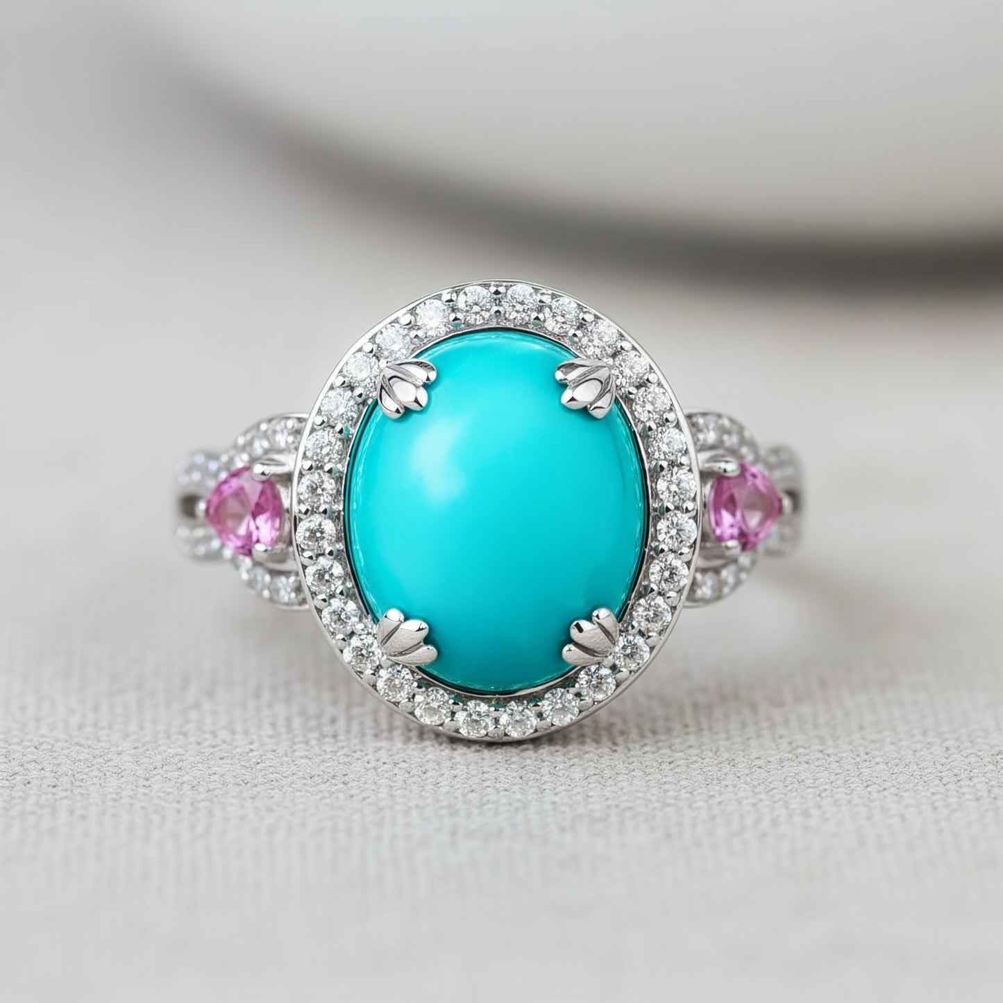 Turquoise Diamond Ring