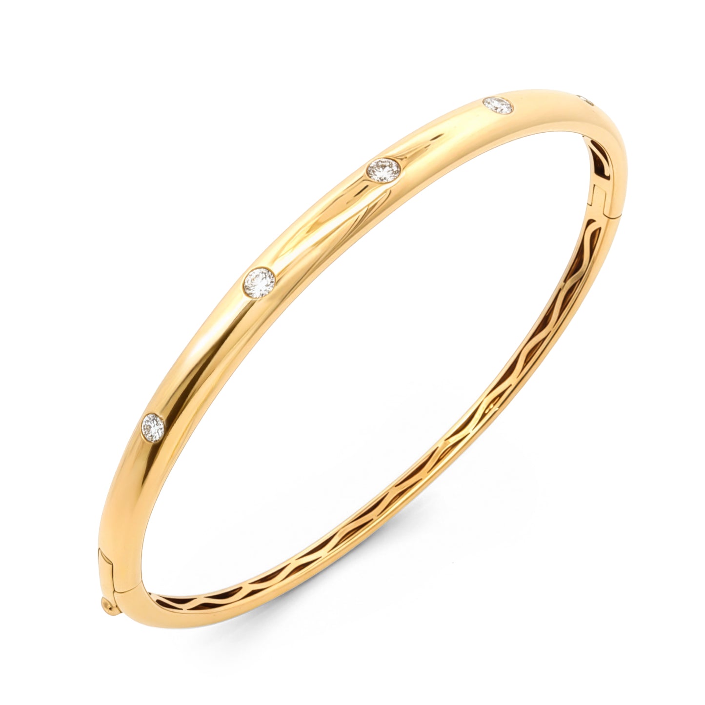 Yellow Gold Bangle Bracelet