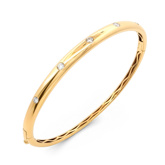 Yellow Gold Bangle Bracelet
