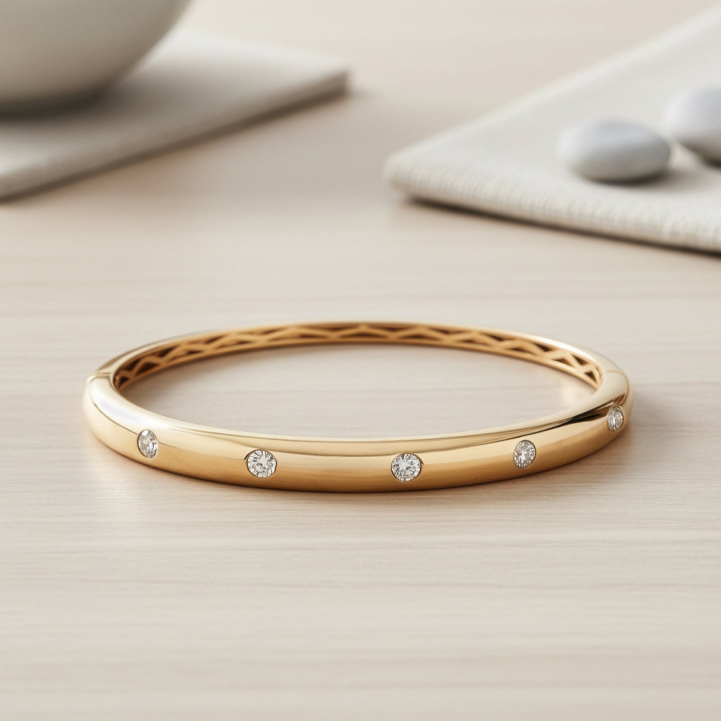 Yellow Gold Bangle Bracelet