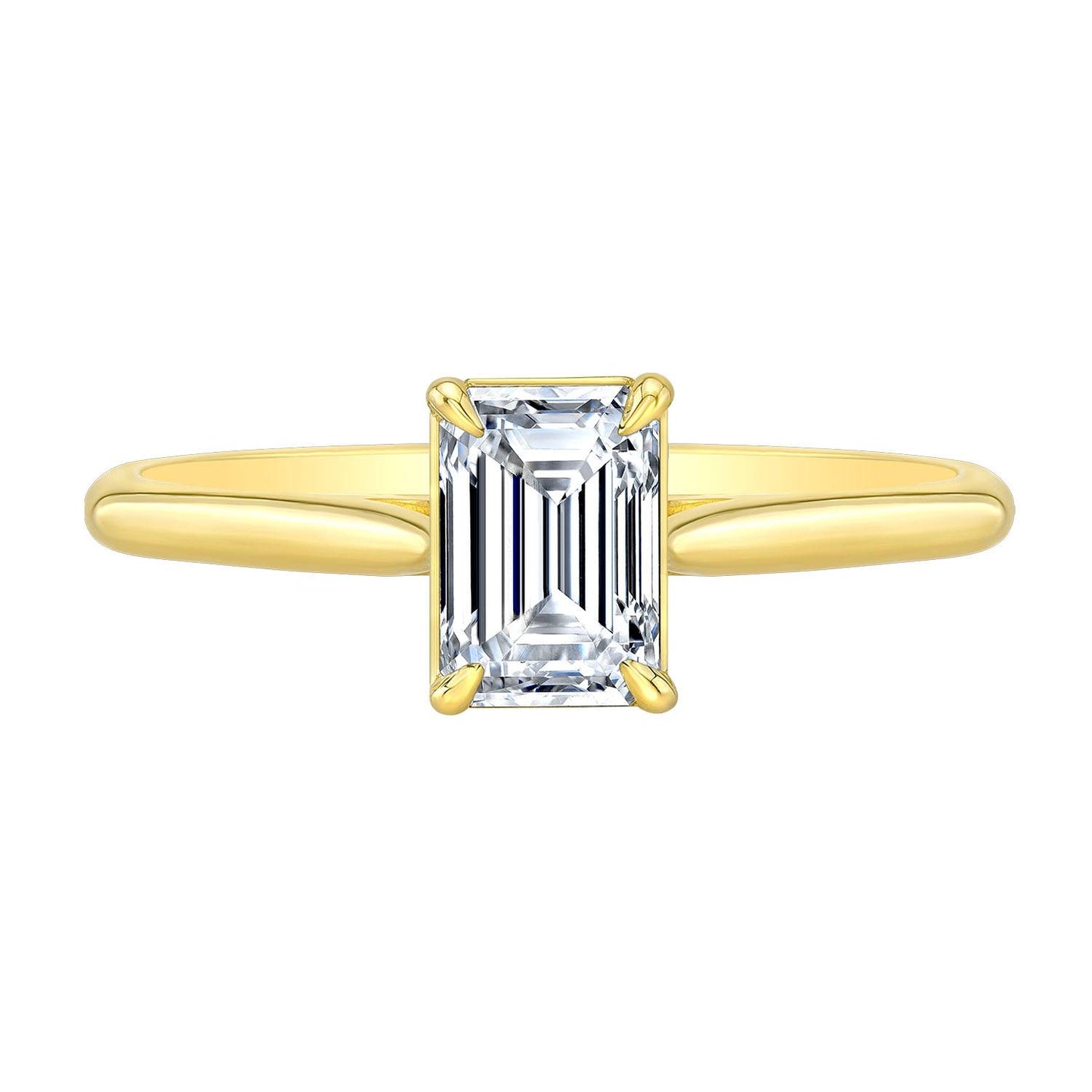 Emerald Cut Diamond Engagment Ring