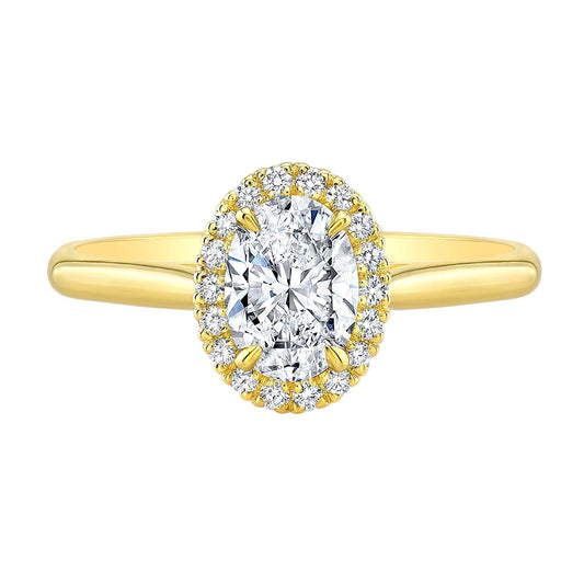 Oval Diamond Engagement Ring