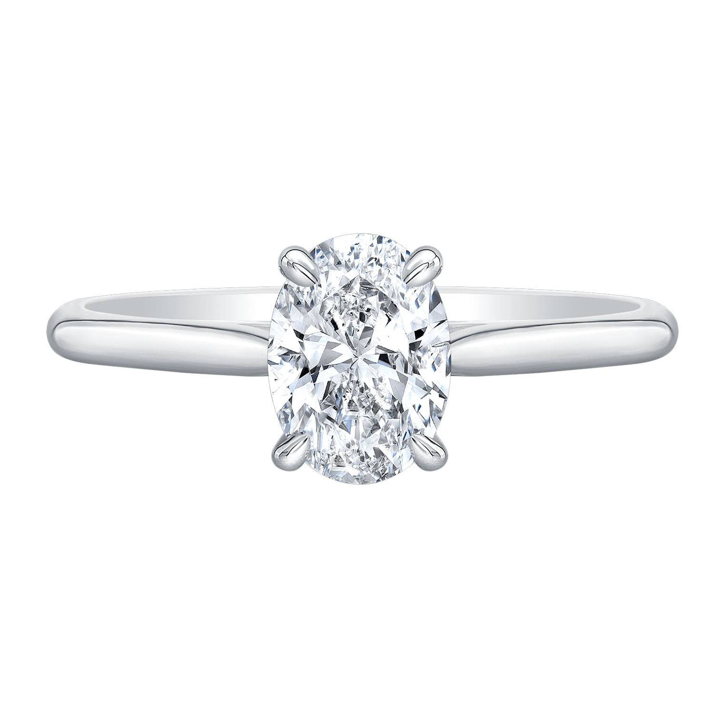 Oval Diamond Engagement Ring