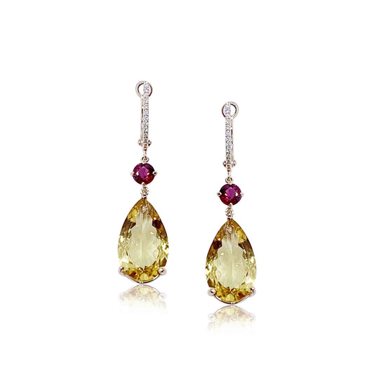 Yellow Beryl Earrings