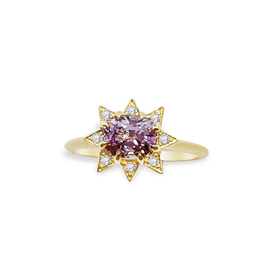 Lilac Spinel Star Ring