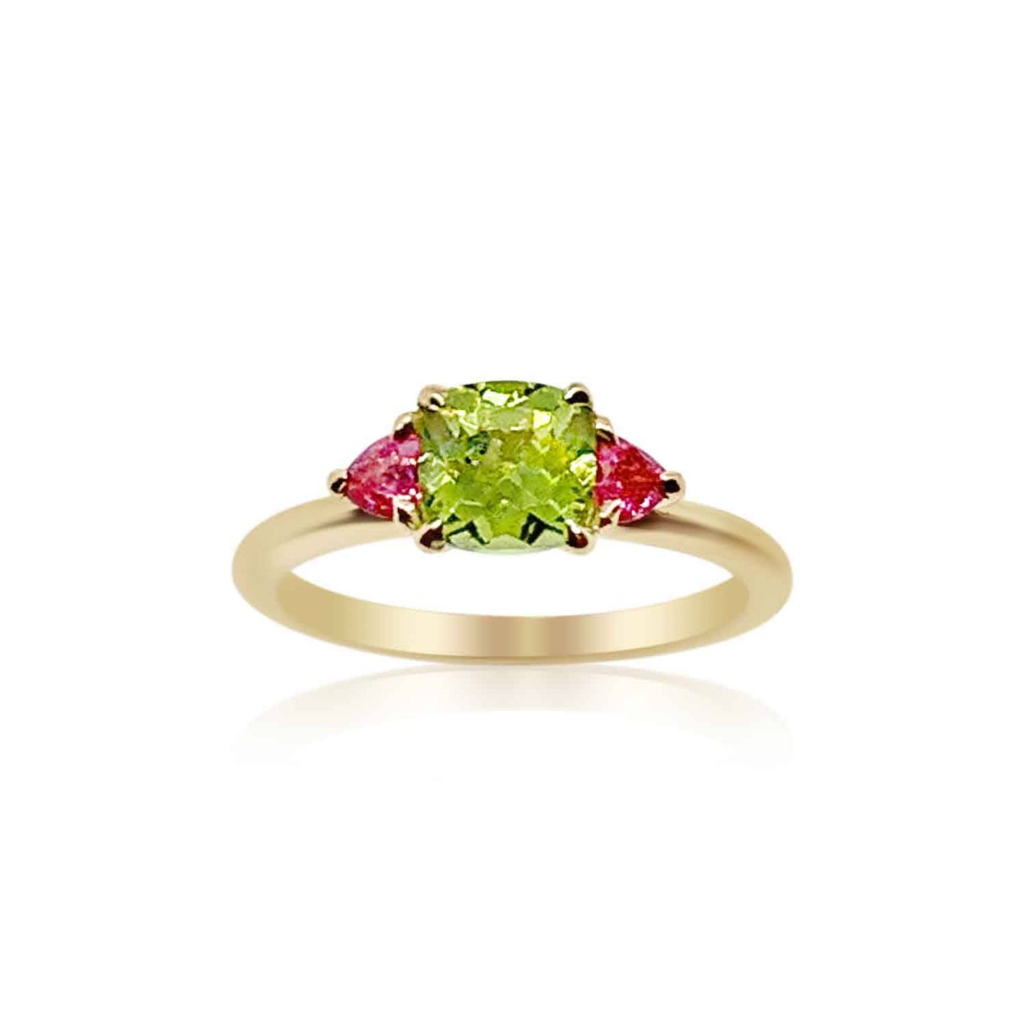 Peridot Spinel Ring