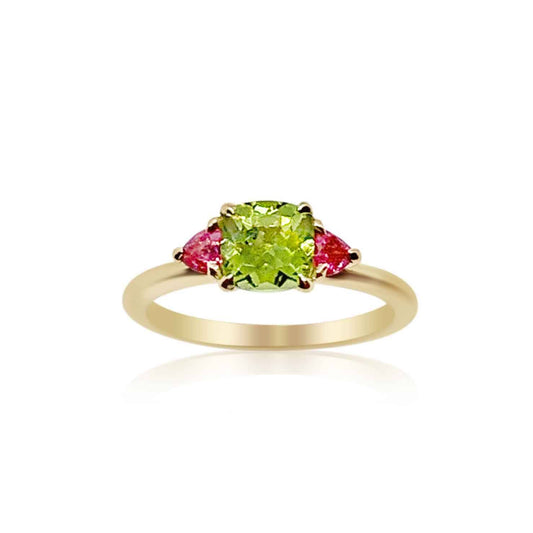 Peridot Spinel Ring
